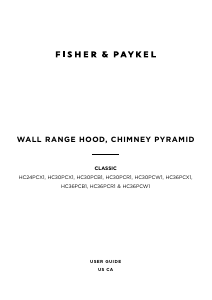 Bruksanvisning Fisher and Paykel HC30PCW1 Köksfläkt
