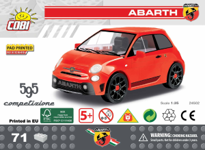 Manual de uso Cobi set 24502 Youngtimer Fiat Abarth 595