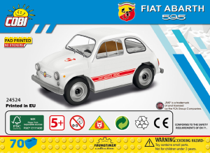 Manual Cobi set 24524 Youngtimer Fiat Abarth 595