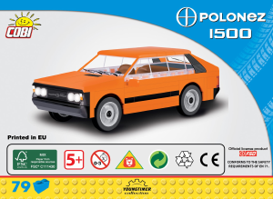 Manual de uso Cobi set 24532 Youngtimer FSO Polonez 1500