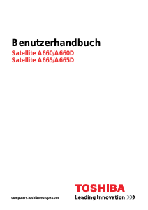 Bedienungsanleitung Toshiba Satellite A660 Notebook