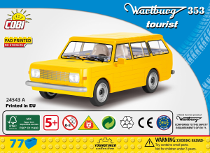 Manual Cobi set 24543A Youngtimer Wartburg 353 Tourist