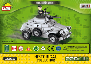 Kasutusjuhend Cobi set 2366/A Small Army WWII Sd. Kfz. 222