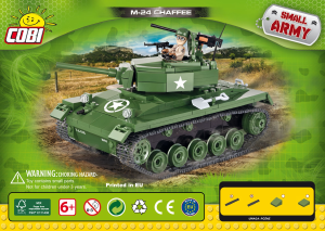 Manuál Cobi set 2457s2 Small Army WWII M-24 Chaffee