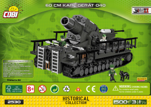 Mode d’emploi Cobi set 2530 Small Army WWII 60cm Karl Gerat 040