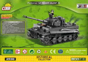 Bruksanvisning Cobi set 2538 Small Army WWII PzKpfw VI Ausf. E