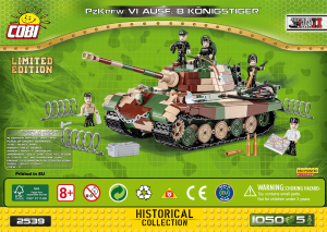 Mode d’emploi Cobi set 2539 Small Army WWII PzKpfw VI Ausf. B Konigstiger