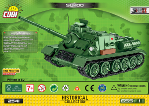 Vadovas Cobi set 2541 Small Army WWII SU-100