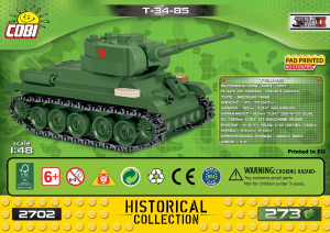 Manuale Cobi set 2702 Small Army WWII T-34/85