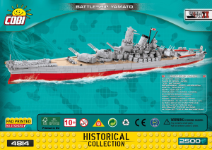 Manual de uso Cobi set 4814 Small Army WWII Battleship Yamato