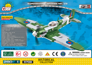 Mode d’emploi Cobi set 5708 Small Army WWII Supermarine Spitfire Mk. VB