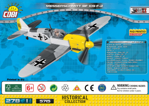 Kasutusjuhend Cobi set 5715 Small Army WWII Messerschmitt BF 109 F-2