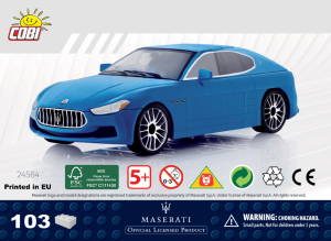 Bruksanvisning Cobi set 24564 Maserati Ghibli