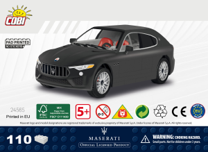 Manual de uso Cobi set 24565 Maserati Levante Trofeo