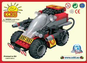 Bedienungsanleitung Cobi set 1423 Action Town Feuerwehr Rennwagen