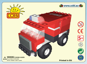 Bedienungsanleitung Cobi set 1424 Action Town Feuerwehrfahrzeug