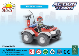 Bedienungsanleitung Cobi set 1443 Action Town Feuerwehr Feuer Patrouille