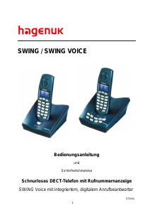 Bedienungsanleitung Hagenuk Swing Schnurlose telefon