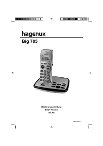 Bedienungsanleitung Hagenuk Big 705 Schnurlose telefon