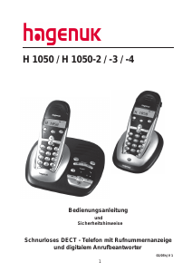 Bedienungsanleitung Hagenuk H 1050-2 Schnurlose telefon