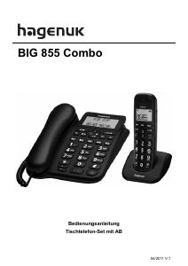 Bedienungsanleitung Hagenuk Big 855 Combo Schnurlose telefon