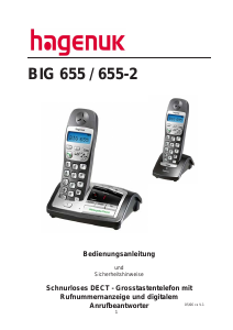 Bedienungsanleitung Hagenuk Big 655-2 Schnurlose telefon