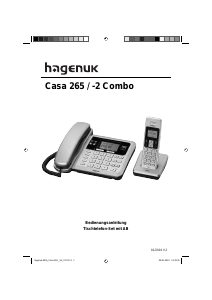 Bedienungsanleitung Hagenuk Casa 265 Schnurlose telefon