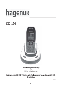 Bedienungsanleitung Hagenuk CD 150 Schnurlose telefon
