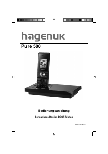 Bedienungsanleitung Hagenuk Pure 500 Schnurlose telefon