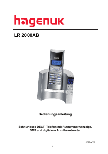 Bedienungsanleitung Hagenuk LR 2000AB Schnurlose telefon
