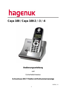 Bedienungsanleitung Hagenuk Caya 100-4 Schnurlose telefon