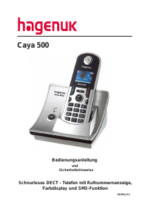 Bedienungsanleitung Hagenuk Caya 500 Schnurlose telefon