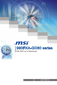 Mode d’emploi MSI 990FXA-GD80 Carte mère