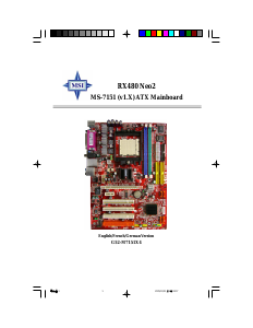 Handleiding MSI MS-7151 Moederbord