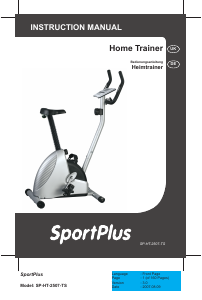 Manual Sportplus SP-HT-2507 Exercise Bike