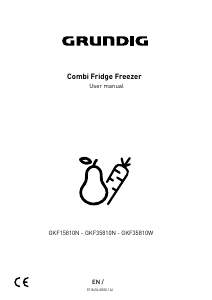 Manual Grundig GKF 35810 W Fridge-Freezer
