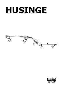 Εγχειρίδιο IKEA HUSINGE Λαμπτήρας