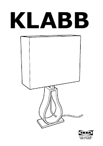 Bruksanvisning IKEA KLABB (Desk) Lampa