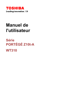 Mode d’emploi Toshiba Portege Z10T-A-112 Ordinateur portable