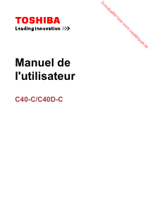 Mode d’emploi Toshiba Satellite C40-C-10Q Ordinateur portable