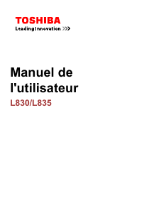 Mode d’emploi Toshiba Satellite Pro L870-17L Ordinateur portable