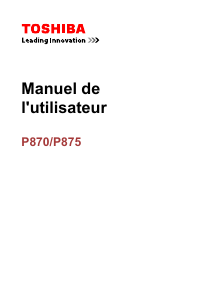 Mode d’emploi Toshiba Satellite P870-333 Ordinateur portable