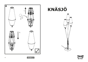 Brugsanvisning IKEA KNASJO Lampe