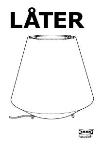 Használati útmutató IKEA LATER Lámpa