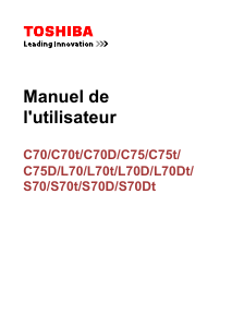 Mode d’emploi Toshiba Satellite S70T-A-106 Ordinateur portable