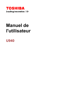 Mode d’emploi Toshiba Satellite U940-100 Ordinateur portable
