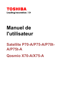Mode d’emploi Toshiba Satellite P70-A-11P Ordinateur portable