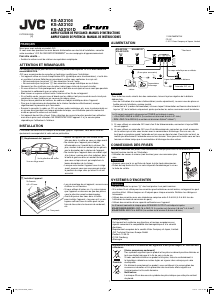 Mode d’emploi JVC KS-AX3101D Amplificateur de voiture