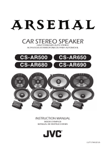 Handleiding JVC CS-AR690 Arsenal Autoluidspreker