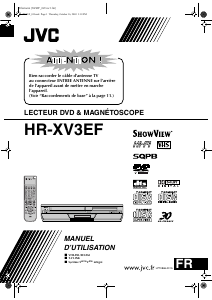 Mode d’emploi JVC HR-XV3EF Combi DVD-vidéo